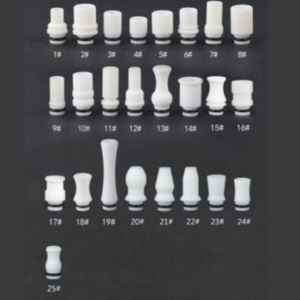 510 Teflon White Drip Tip