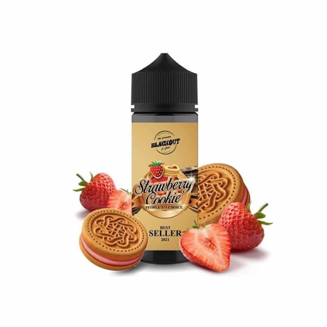 BLACKOUT Flavor Shot Strawberry Cookie 120ml Blackout Strawberry Cookie 120ml Flavor Shot - Image 1