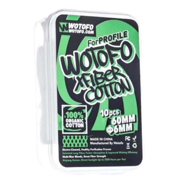 Wotofo - Agleted Organic Cotton 6mm (10pcs)