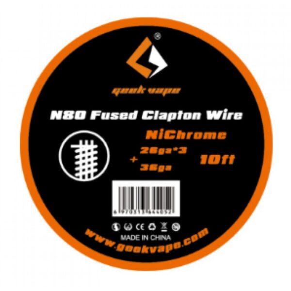 N80 Fused Clapton Wire (28ga*3 & 36ga ni80) 3m