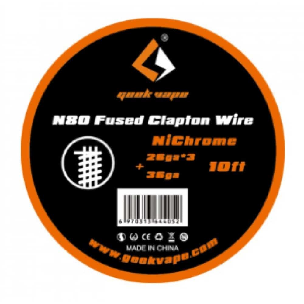 N80 Fused Clapton Wire (28ga*3 & 36ga ni80) 3m N80 Fused Clapton Wire (28ga*3 & 36ga ni80) 3m