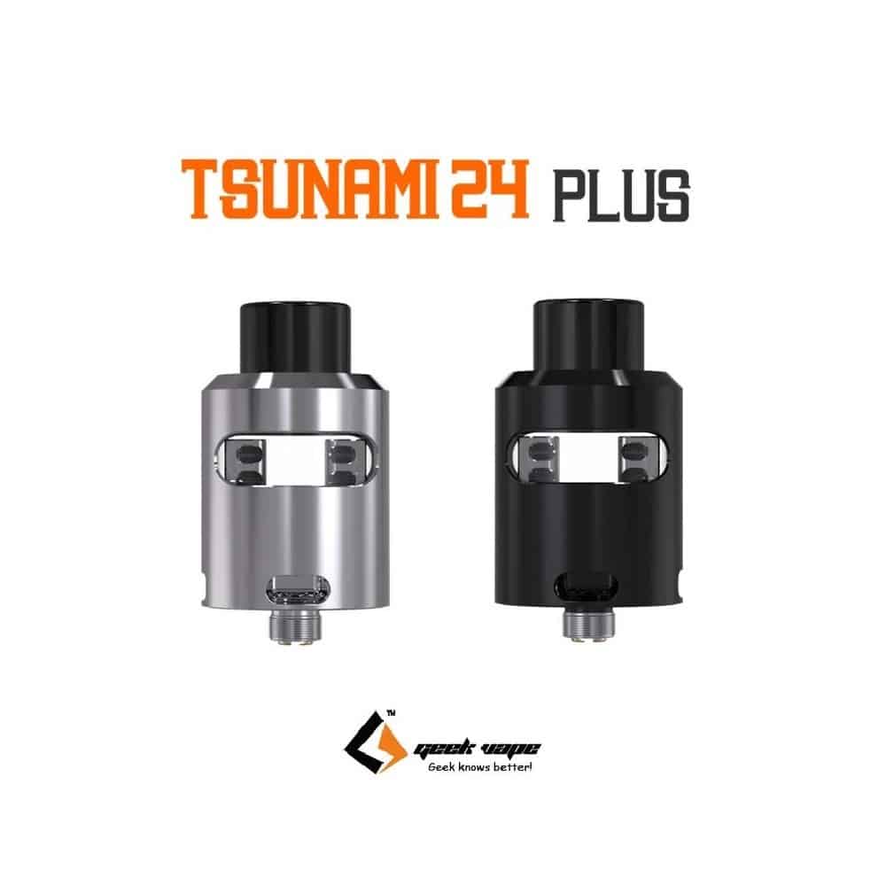 Tsunami 24 Plus GeekVape RDA Glass Window - STAINLESS STEEL Tsunami 24 Plus GeekVape RDA Glass Window - STAINLESS STEEL