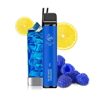 Elf Bar 1500 Disposable Blue Razz Lemonade 0mg 4.8ml