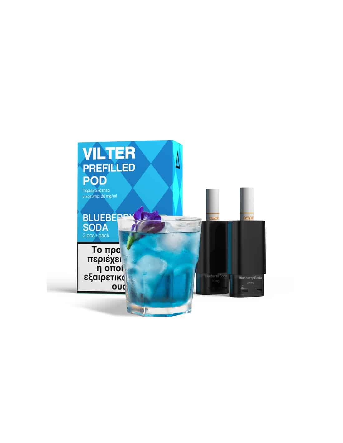Aspire Vilter Blueberry Soda Prefilled Pod 2x2ml (PACK OF 2) Aspire Vilter Blueberry Soda Prefilled Pod 2x2ml (PACK OF 2)