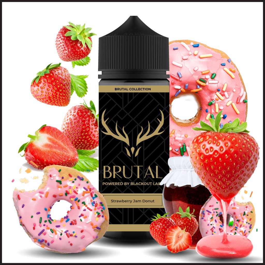 Blackout - Brutal - Strawberry Jam Donut 36/120ml Flavor Shot Blackout - Brutal - Strawberry Jam Donut 36/120ml Flavor Shot