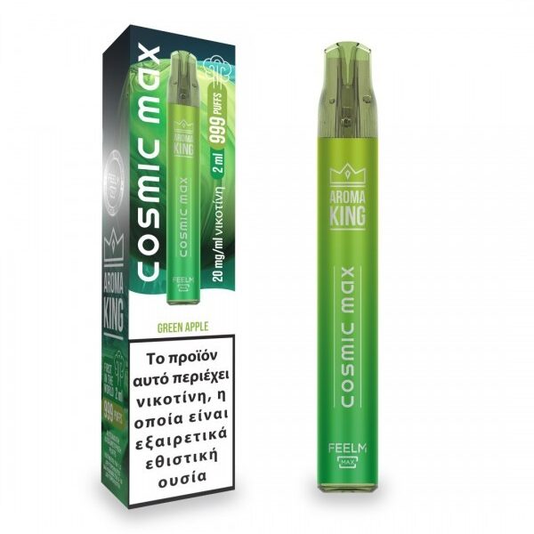 Cosmic Max 999 Puffs Green Apple 2ml 20mg