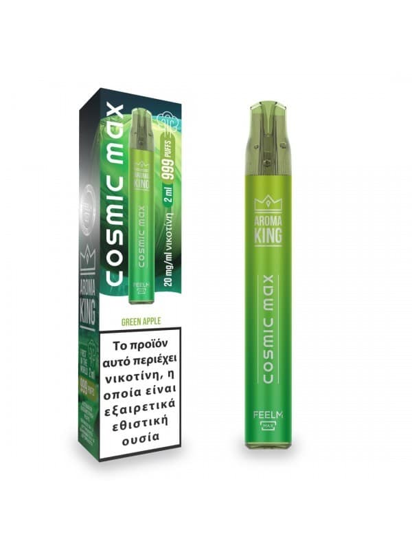 Cosmic Max 999 Puffs Green Apple 2ml 20mg Cosmic Max 999 Puffs Green Apple 2ml 20mg