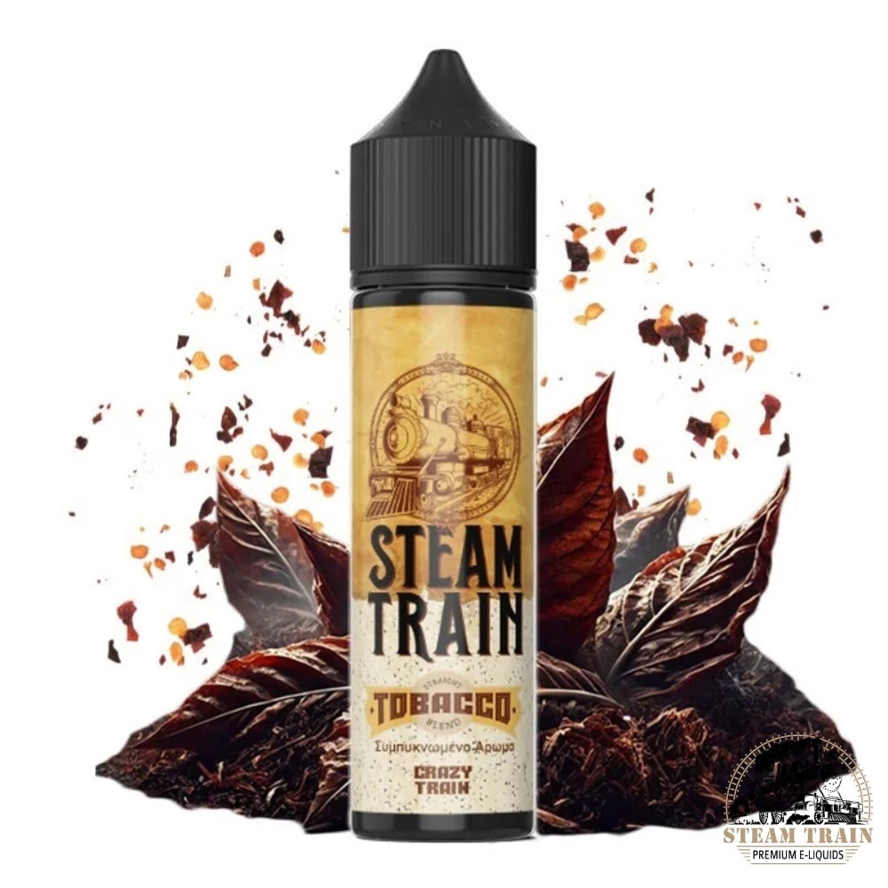 Crazy Train By Steam Train Tobacco Series Flavor Shots 60ml Crazy Train By Steam Train Tobacco Series Flavor Shots 60ml
