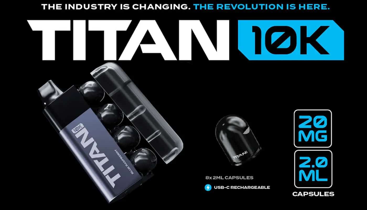TITAN Blue Raspberry 8x2ml 20mg 1 1 titan 10k refillable rechargeable disposable vape kit desktop 2