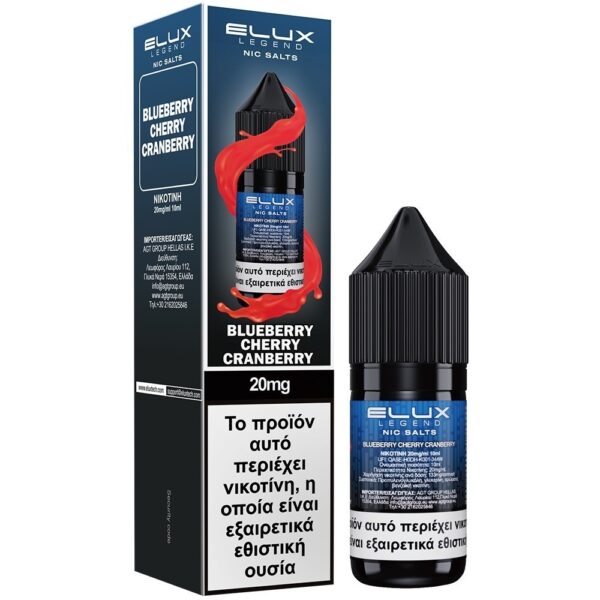 Elux Blueberry Cherry Cranberry Salt 20mg 10ml