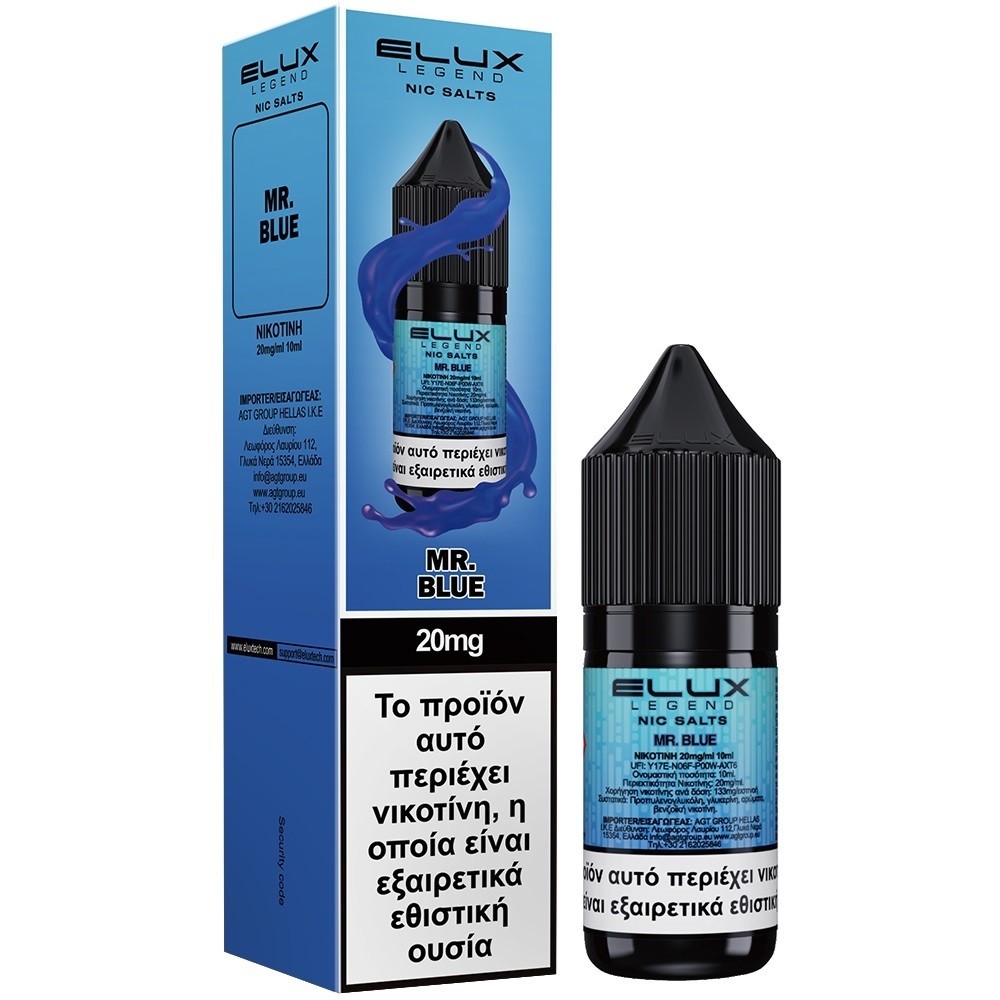 Elux Mr. Blue Salt 20mg 10ml Elux Mr. Blue Salt 20mg 10ml