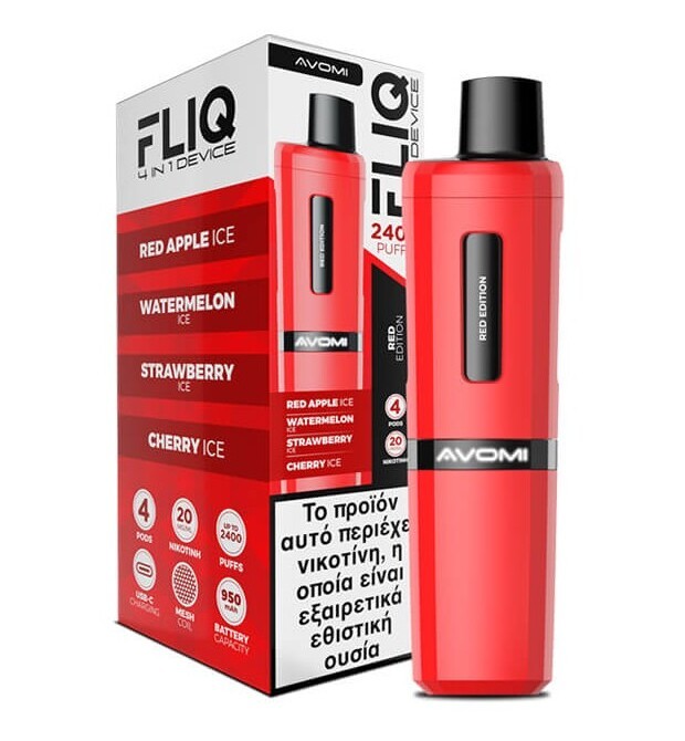 AVOMI FLIQ Red Edition 4x2ml 20mg AVOMI FLIQ Red Edition 4x2ml 20mg