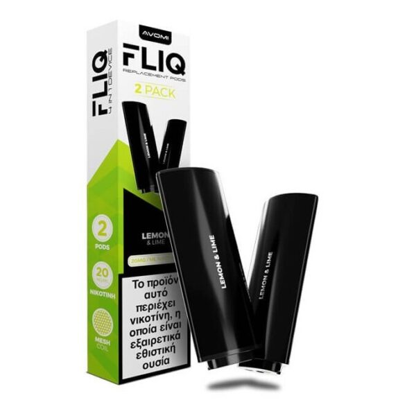 AVOMI FLIQ Lemon & Lime Prefilled Pod 2ml 20mg (PACK OF 2)