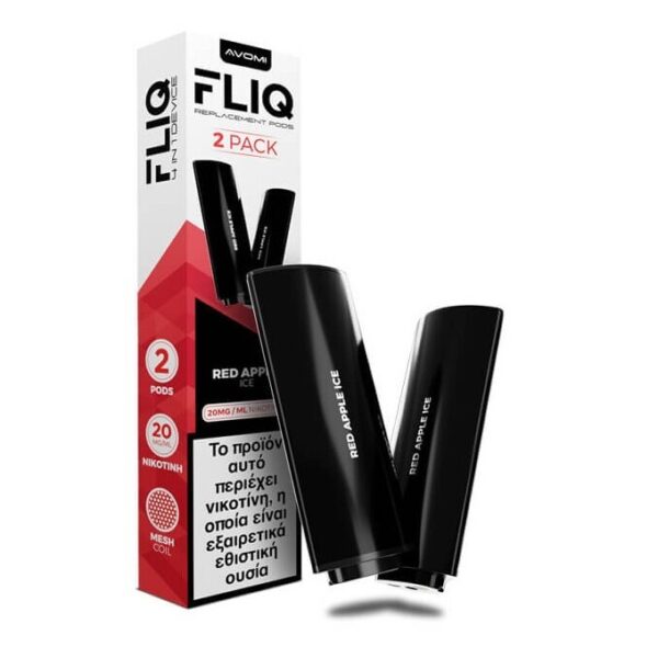 AVOMI FLIQ Red Apple Ice Prefilled Pod 2ml 20mg (PACK OF 2)