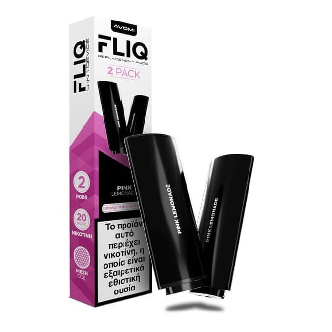 AVOMI FLIQ Pink Lemonade Prefilled Pod 2ml 20mg (PACK OF 2) AVOMI FLIQ Pink Lemonade Prefilled Pod 2ml 20mg (PACK OF 2)