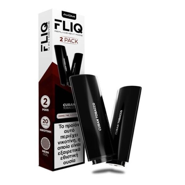 AVOMI FLIQ Cuban Tobacco Prefilled Pod 2ml 20mg (PACK OF 2)
