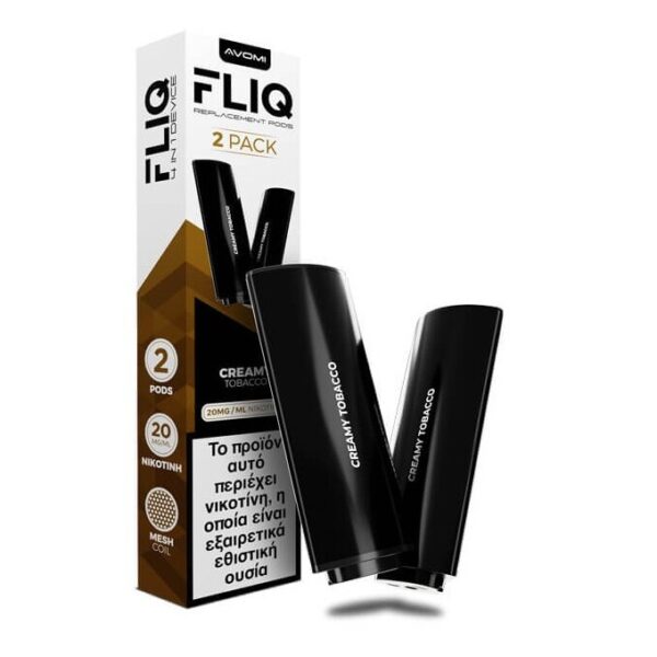 AVOMI FLIQ Creamy Tobacco Prefilled Pod 2ml 20mg (PACK OF 2)