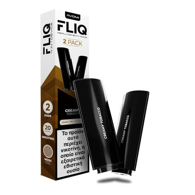 AVOMI FLIQ Creamy Tobacco Prefilled Pod 2ml 20mg (PACK OF 2) AVOMI FLIQ Creamy Tobacco Prefilled Pod 2ml 20mg (PACK OF 2)