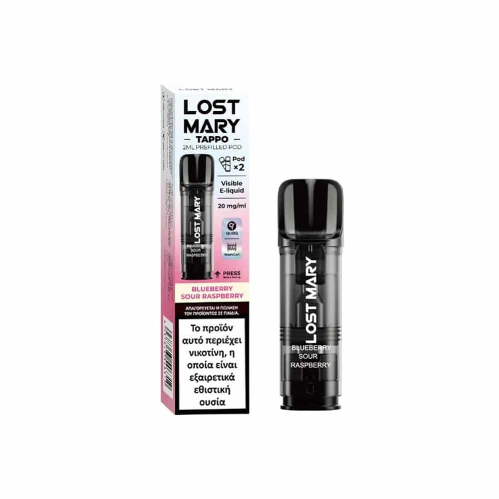 Lost Mary Tappo Pod Blueberry Sour Raspberry 20mg 2ml Lost Mary Tappo Pod Blueberry Sour Raspberry 20mg 2ml