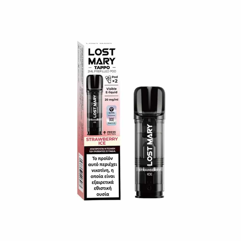Lost Mary Tappo Pod Strawberry Ice 20mg 2ml Lost Mary Tappo Pod Strawberry Ice 20mg 2ml