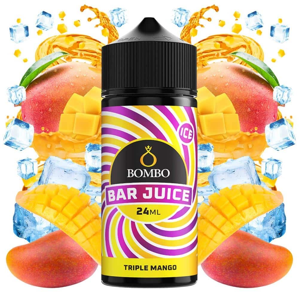 BOMBO BAR JUICE TRIPLE MANGO 24ML/120ML FLAVORSHOT BOMBO BAR JUICE TRIPLE MANGO 24ML/120ML FLAVORSHOT