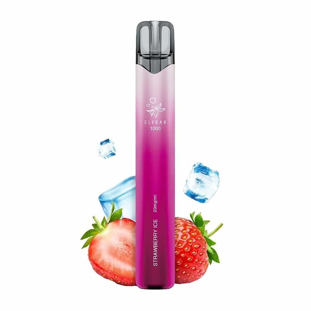 Elf Bar 1000 Strawberry Ice 20mg 2ml Elf Bar 1000 Strawberry Ice 20mg 2ml