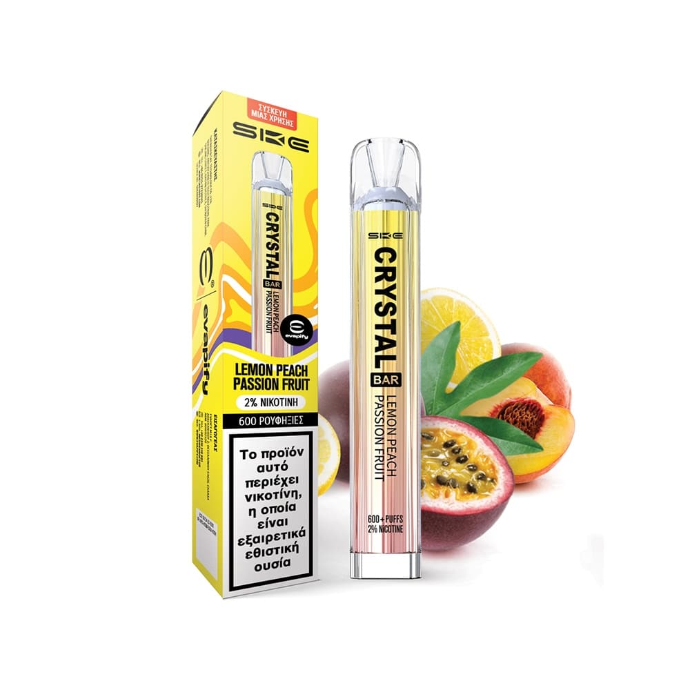 SKE Crystal Bar Lemon Peach Passion Fruit 20mg 2ml SKE Crystal Bar Lemon Peach Passion Fruit 20mg 2ml