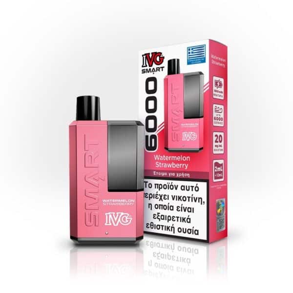 IVG Smart 6000 Watermelon Strawberry 20mg 2ml+10ml