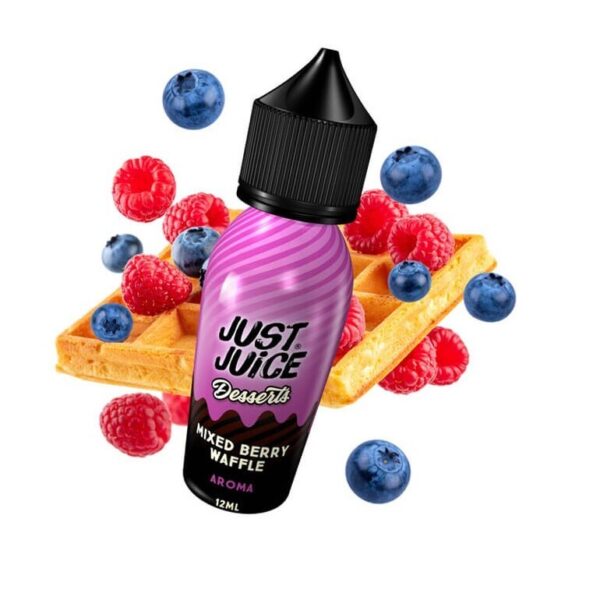 Just Juice Desserts Mixed Berry Waffle Flavour Shot 12/60ml