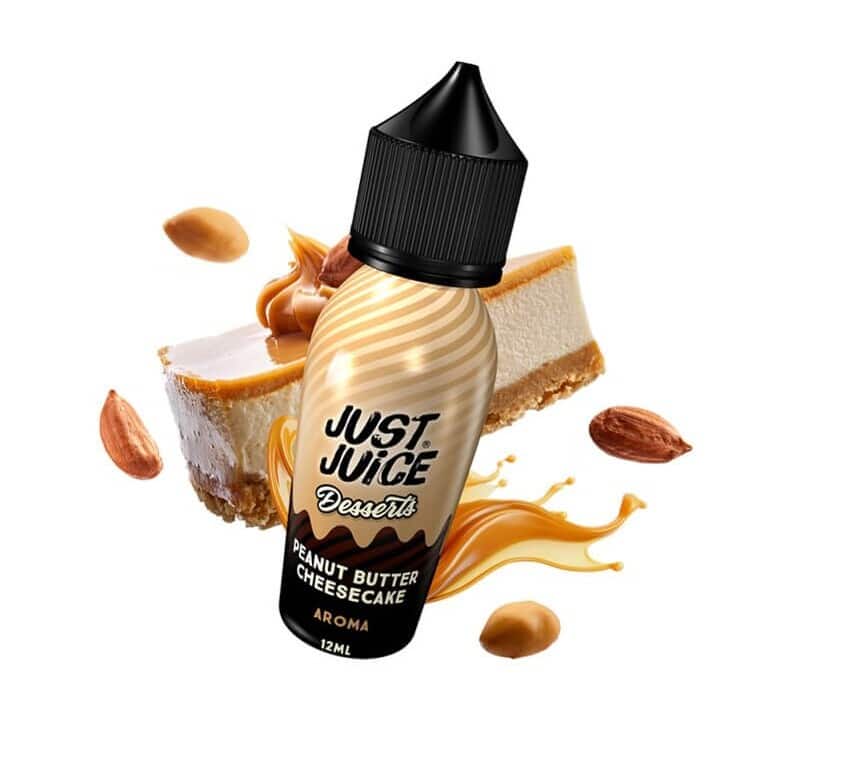 Just Juice Desserts Peanut Butter Cheesecake Flavour Shot 12/60ml Just Juice Desserts Peanut Butter Cheesecake Flavour Shot 12/60ml