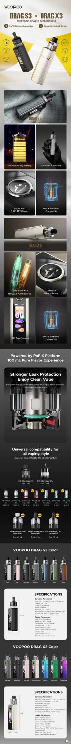 VooPoo Drag S3 and X3 scaled