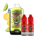 Monster Puff 28K Kit Lemon Lime Συσκευή 2ml & 2x10ml 20mg