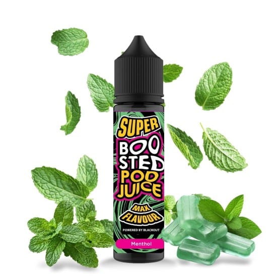 Blackout Super Boosted Pod Juice Menthol Flavorshot 60ml