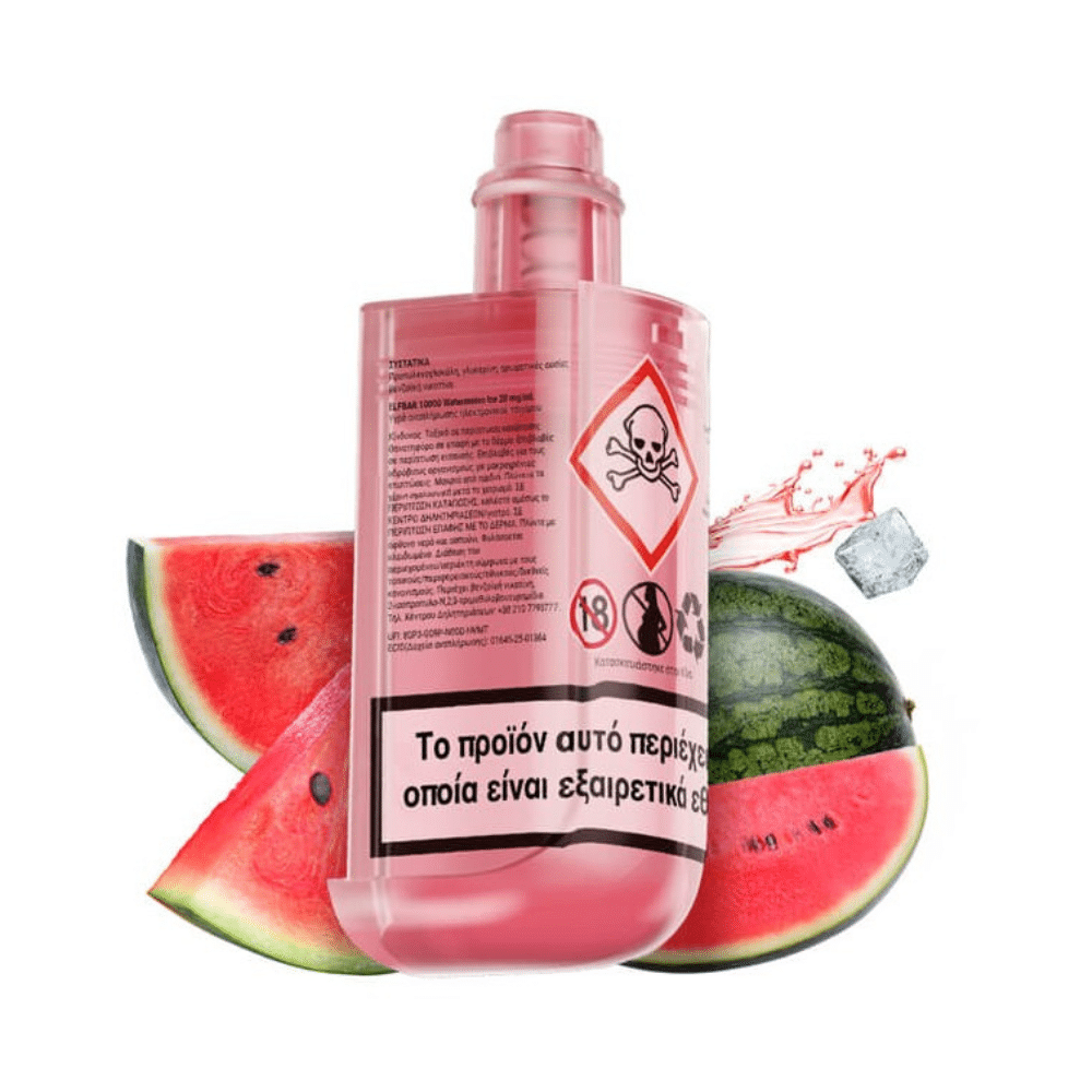 Elfbar 10000 Refill Container Watermelon lce 10ml 20mg Elfbar 10000 Refill Container Watermelon lce 10ml 20mg - Image 1